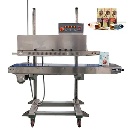 Automatic Vertical Continuous Band Sealer, Heat Pouch plastic Bag Sealer Sealing Machines