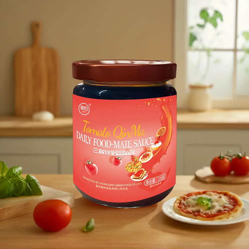 Commercio all'ingrosso Pasta di pomodoro al cocco per Pizza Ketchup multifunzione salsa di Pasta di pomodoro Halal certificato confezionato in scatola di bottiglia