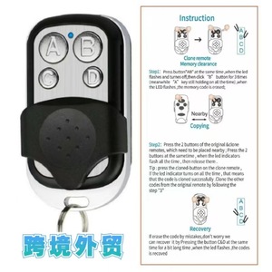 Super Clone Key 433GHz Garagentor Fernbedienung Kunststoff Lernen für Europa Naher Osten Südasien Elektronik Kommunikation - Product Image 3