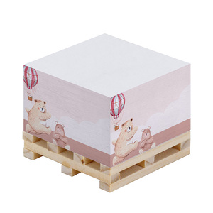 Bloque de papel autoadhesivo promocional Bloc de notas Cubo Logotipo personalizado 400-500 hojas para notas de oficina - Product Image 1