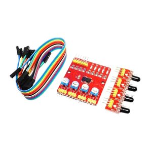 Aismartlink Four-Way Infrared Tracing <strong>Module</strong> 4 Channel Tracking <strong>Obstacle</strong> <strong>Avoidance</strong> <strong>Sensor</strong> 3.3V-5V - Product Image 1