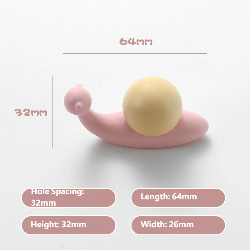 7001#32mm Hole Spacing Snail Pink + Yellow