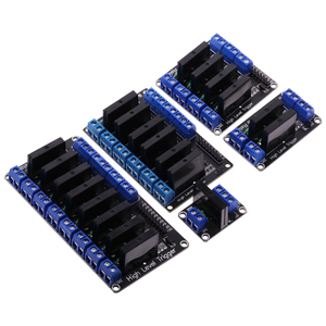 1 2 4 6 8 Channel 5V 12V 24V DC <strong>Relay</strong> Module Solid State High Level SSR AVR DSP G3MB-202P <strong>Relay</strong> 250V 2 for <strong>Arduino</strong>