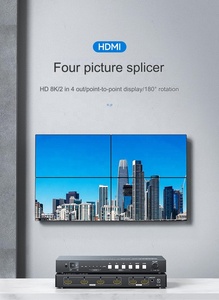 HDMI Splitter 8K 30Hz 4K 60Hz 2 Entrada 4 Puertos Salida HDMI Video Splicer LCD TV Splitter con IR Video Switcher - Product Image 6