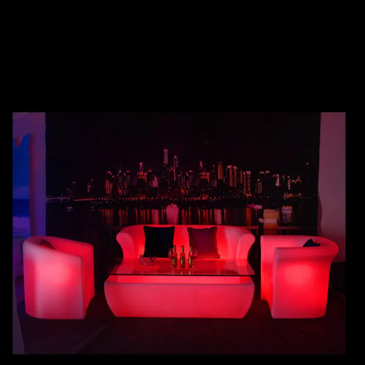 Sedia luminosa divano grasso sgabello per il tempo libero foro Bar lampada da notte decorazione sgabello Club illuminazione mobili Rgb divano per il tempo libero