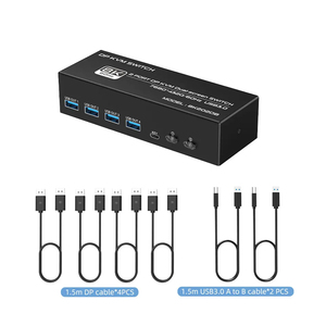 FJ-8K202DB最新的USB3.0显示端口双选择器视频切换器60Hz 2端口8K Hdmi Kvm切换器 - Product Image 1