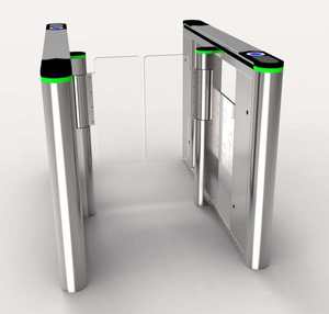 Zento Günstiger Preis 304 Edelstahl Voll automatische Gesichts erkennung RFID-Karten zugriffs kontroll system Speed Lane Drehkreuz - Product Image 2