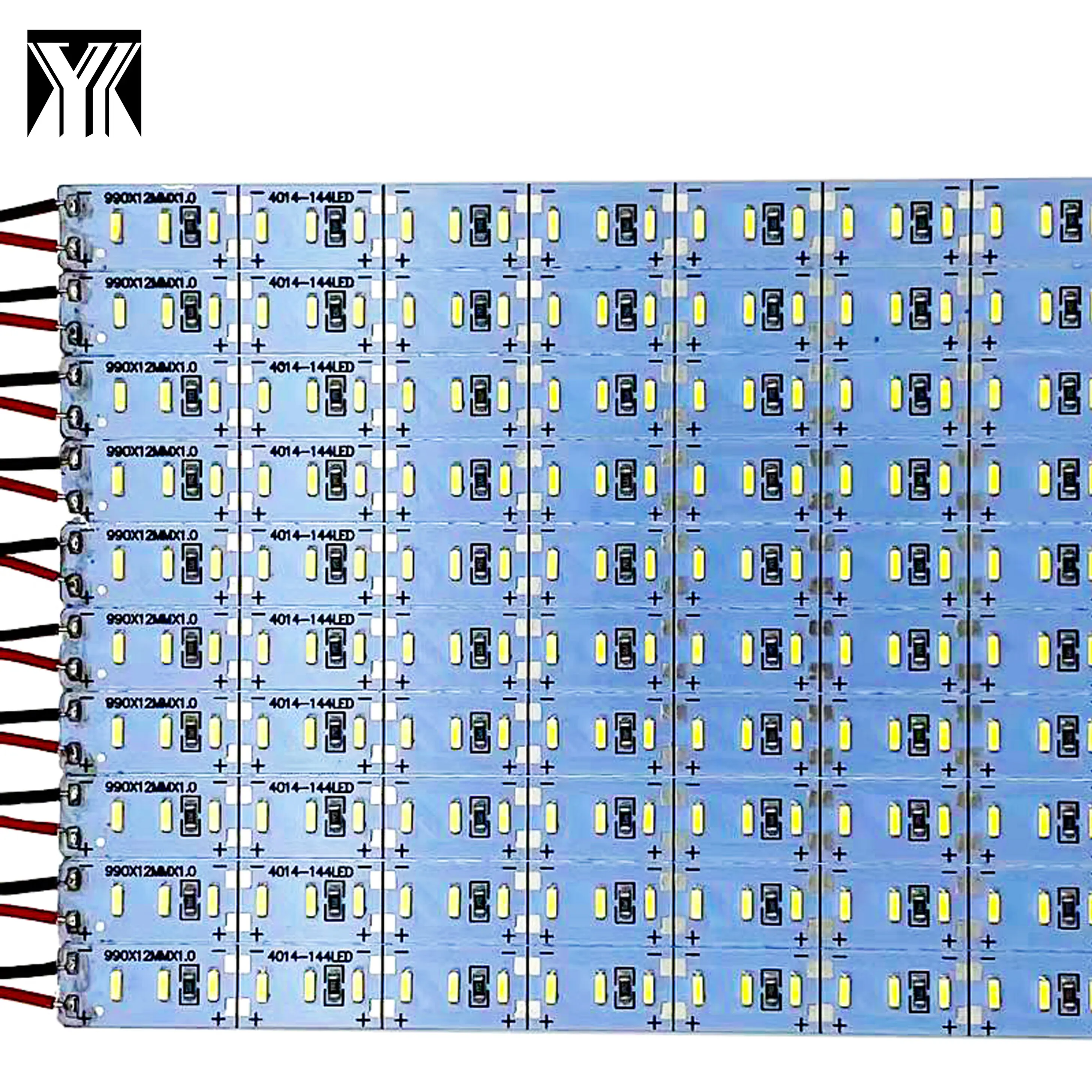 Fabrika fiyat SMD 4014 144leds baskılı devre pcb kartı billboard işareti dekorasyon DC12V 12mm tüp sert LED şerit işıklar