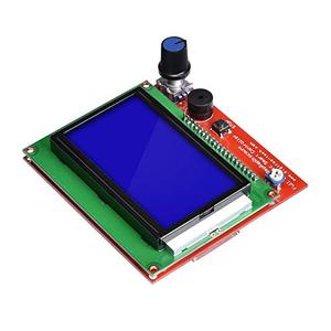 Reprap Smart Controller 12864 LCD-Display mit Karte für 3D-Drucker RAMPS 1.4/Mendel/Prusa /Arduino-kompatibles 128x64 Blue LCD