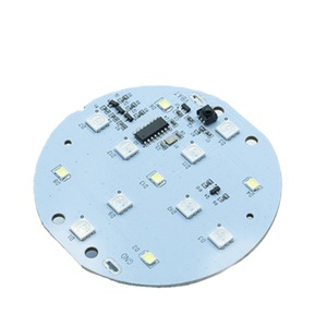深センラウンドLED PCBボードシングルおよびダブルサイドアルミニウムベースエポキシボードLED回路基板サウンドコントロールナイトライト用