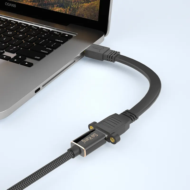 Blackmagic дизайн, обычно используемые аксессуары и детали, кабель 4k Hdmi, 3-метровый плоский кабель Hdmi, медный полиэтиленовый пакет, чистый черный