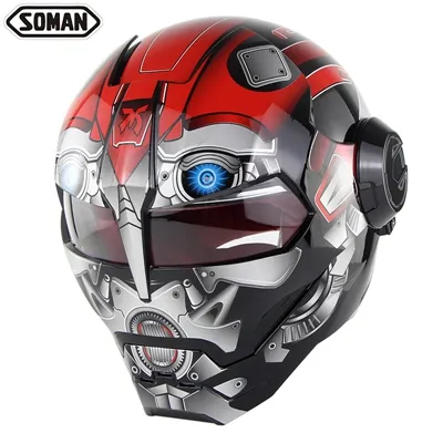 Мотоциклетный шлем Ironman, откидной шлем для мотокросса, на все лицо