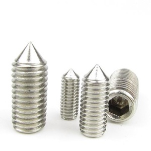 Conjunto de parafusos de aço inoxidável polido Hex <span class=keywords><strong>Point</strong></span> <span class=keywords><strong>Cone</strong></span> Hex <span class=keywords><strong>Point</strong></span>