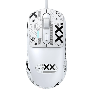 T-WOLF G580ビジネスオフィス特別ステッカーマウス有線USB滑り止めグリッドホイール1600DPI光学エンジンプラグアンドプレイマウス - Product Image 2