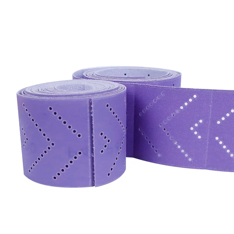 Rollos de papel de lija abrasivo de calidad 3M, hoja de lijado de limpieza púrpura