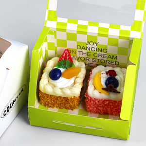 Pastry <strong>Display</strong> Package Recyclable Wholesale <strong>Customized</strong> Food Grade Dessert Cookies Packaging <strong>Box</strong> <strong>with</strong> <strong>Window</strong> - Product Image 2