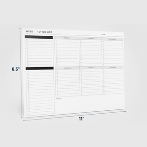 Blocco Note Planner da scrivania per fare elenco calendario Desktop blocco Note Note non datato blocco per promemoria stampa all'ingrosso Logo personalizzato - Product Image 2