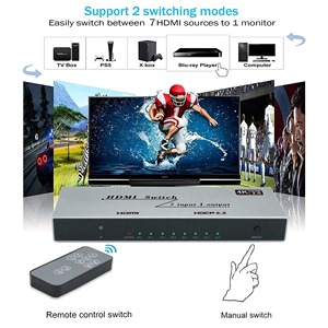 OEM 8K60hz 4K30hz 4 <strong>Input</strong> <strong>1</strong> <strong>Output</strong> hdmi <strong>Switch</strong> Splitter Usb <strong>Kvm</strong> <strong>Switch</strong> 4 Port 1X2 2X1 3X1 4X1 5X1 7X1 Video hdmi Switcher