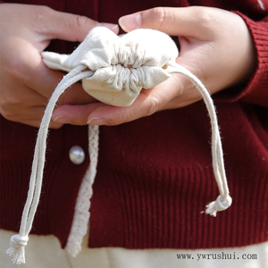 10oz Biodegradable Cotton <strong>Canvas</strong> <strong>Drawstring</strong> Bag 100% Natural Color Small <strong>Drawstring</strong> <strong>Pouch</strong> for Dust and Packaging - Product Image 3