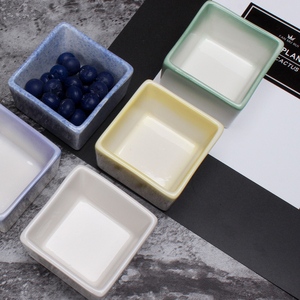 家庭用食器食器磁器プレート低MOQ 5インチセラミック2分割食器 - Product Image 6
