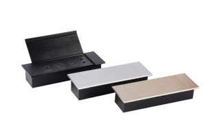 2025新设计的220v Matel书桌插座多插座齐平安装嵌入式电源板，带USB C - Product Image 4