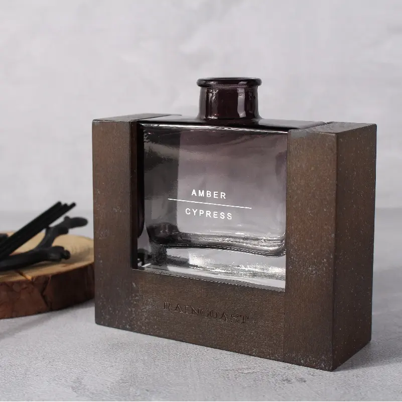 Rainhill – diffuseur de roseaux en verre carré, 100ml, parfum de luxe pour la maison, diffuseur de roseaux pour la décoration