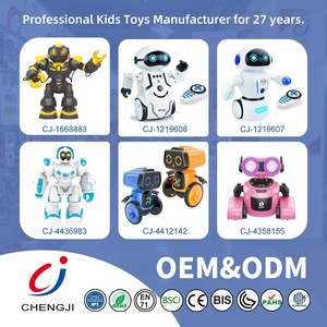 Chengji robot bambini giocattoli rc illuminazione del suono programmazione musica danza multifunzione wireless robot con telecomando