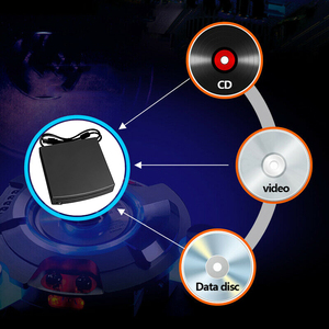 Reproductor de CD y DVD externo para coche, dispositivo superfino con USB, Compatible con PC, LED, TV, MP5, reproductor Multimedia, Android, estéreo, accesorios para coche - Product Image 6