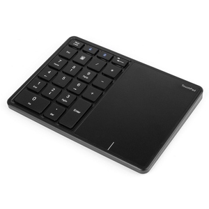 2.4G+BT4.2 <strong>Wireless</strong> Dual-mode Numeric <strong>Keyboard</strong> Portable 22 Keys Financial Accounting Office <strong>Keyboard</strong> with Touchpad Black