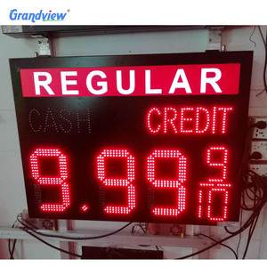 Tankstelle Pylon Zeichen Tankstelle Zeichen führte 7 Segment LED Board Gas Preis Licht Anzeige - Product Image 4