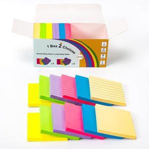 Bloc de notas autoadhesivo de papelería de color personalizado al por mayor