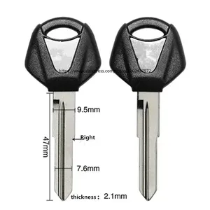 ヤマハR15 R3 R25 MT-03 MT-25 MT03 XJR1300 FJR1300 MT09 MT07 XJ6用の真新しいオートバイアクセサリーブランクキーノーカットブレードキー