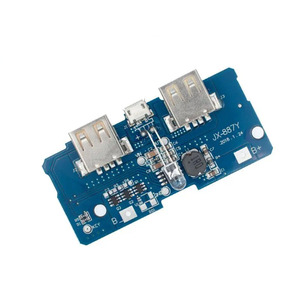 5V 2Aパワーバンク充電器モジュール充電回路基板ステップアップ電源モジュール2AデュアルUSB出力1A入力 - Product Image 5