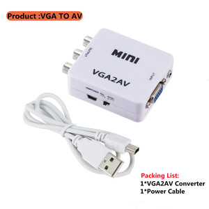 1080P Mini Video Convertor <strong>VGA</strong> to AV Video Converter Converter - Product Image 6