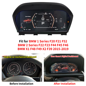 Krando 12.3 "BMW X2 F39 2015 - 2019 için dijital enstrüman küme sanal kokpit LINUX sistemi desteği direksiyon kontrol - Product Image 2