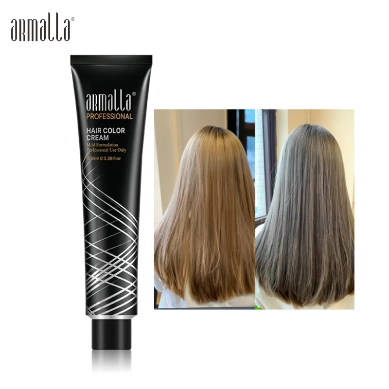 Armalla-tinte permanente para el cabello, efecto de larga duración, cobertura de cabello gris, sin amoníaco, para salón, 66 colores