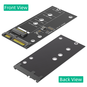 M.2อแดปเตอร์การ์ดอะแดปเตอร์ NGFF เป็น SATA คีย์ B & M SSD แปลง M2 NGFF เป็นไดรเวอร์2.5นิ้ว SATA III - Product Image 2