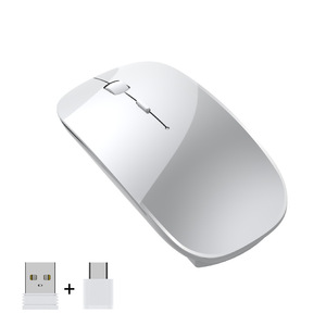 Super Sottile 2.4G Mouse Senza Fili Del Mouse Silenzioso 1600 DPI Optical Mouse Del Computer Mute Mouse Ricevitore USB per Tipo-C per Macbook PC - Product Image 1