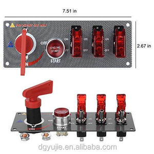 12V/20A interruttore di accensione a levetta pannello motore LED pulsante di avvio per veicolo da corsa - Product Image 4
