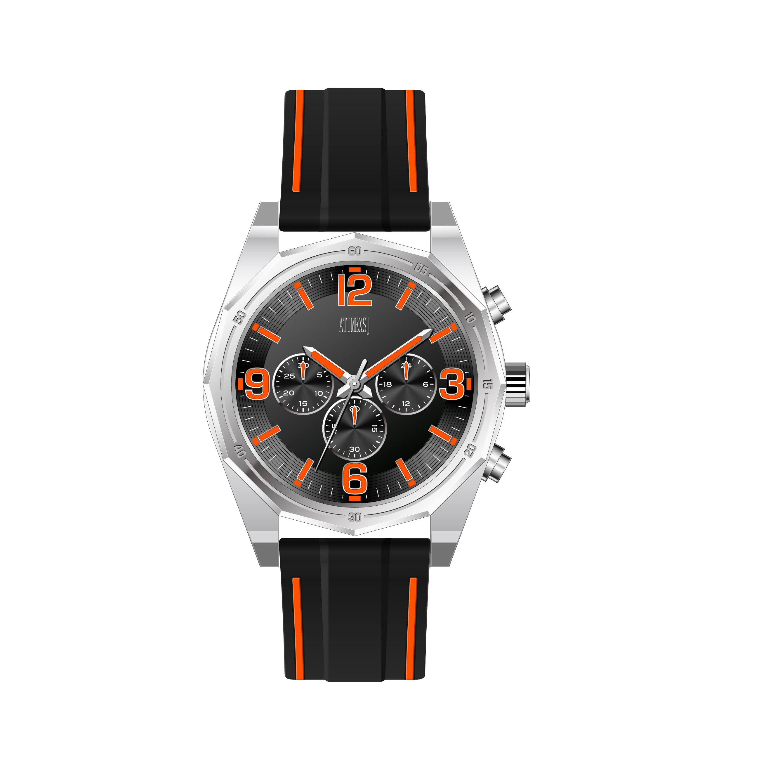 Noir-Orange