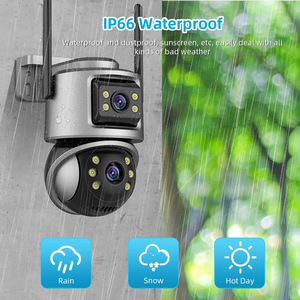 ICSEE 6MP telecamera di sicurezza WiFi a doppia lente con rilevamento umano PTZ Camera sensore CMOS Micro scheda SD opzioni di memorizzazione dei dati - Product Image 5