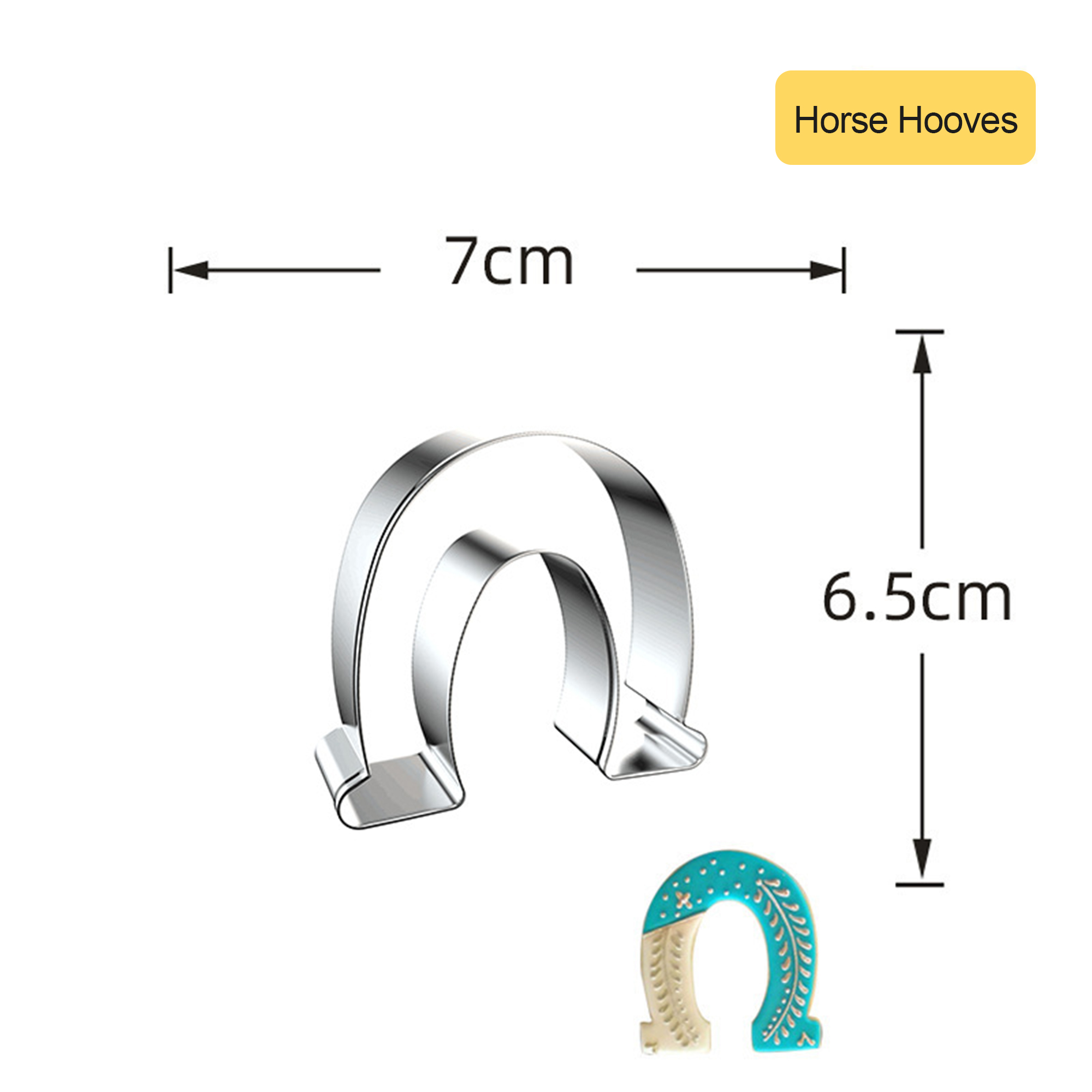 Hoof of a horse-silver