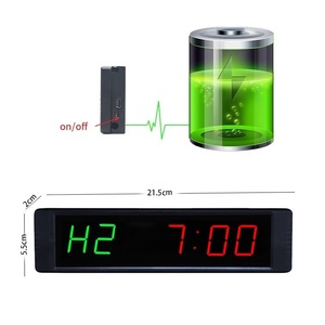 Eingebauter Akku Wiederauf ladbarer 1-Zoll-Digital-Countdown-Takt Magnetischer LED-Intervall-Timer für Fitness-Workouts im Fitness studio - Product Image 1