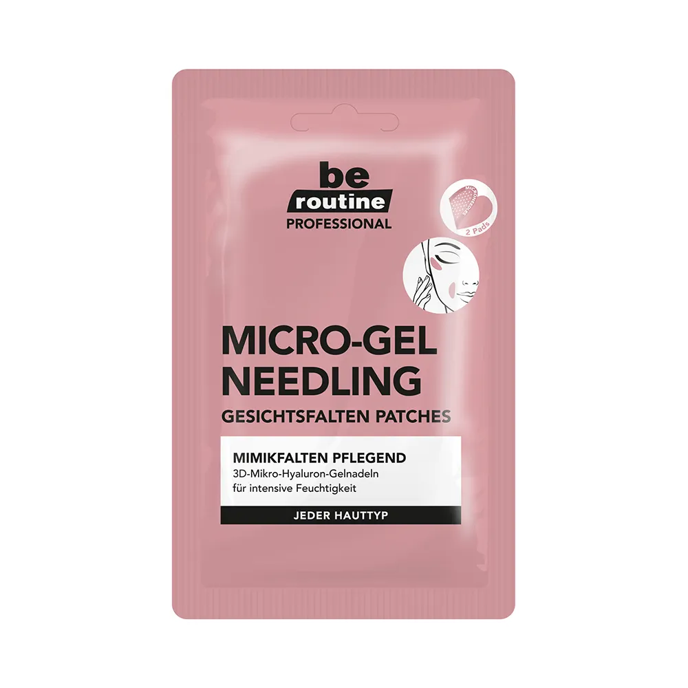 Advanced Facial Wrinkle Patches - Hyaluronic Infused Micro Gel Needling-Glatte und erneuerte Haut