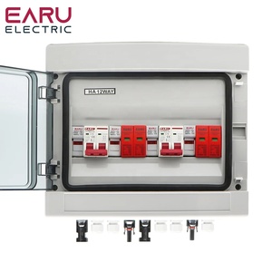 500V 2 entradas 2 salidas 2 cuerdas para sistema de energía solar fuera de la red matriz fotovoltaica caja combinadora solar fotovoltaica Disyuntor de CC