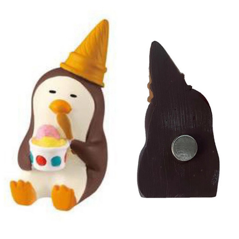 Autocollant de réfrigérateur pingouin crème glacée