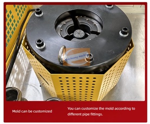 Automatische mechanische Buckel form maschine mit Rohrende und Getriebe kern komponenten für Edelstahl aluminium