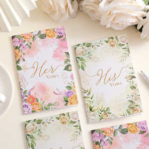IMODA 2Pack/Set Vintage <strong>Vow</strong> <strong>Books</strong> for Wedding His and Her <strong>Vow</strong> Notebook Set of 2 Bride and Groom Booklet Text
