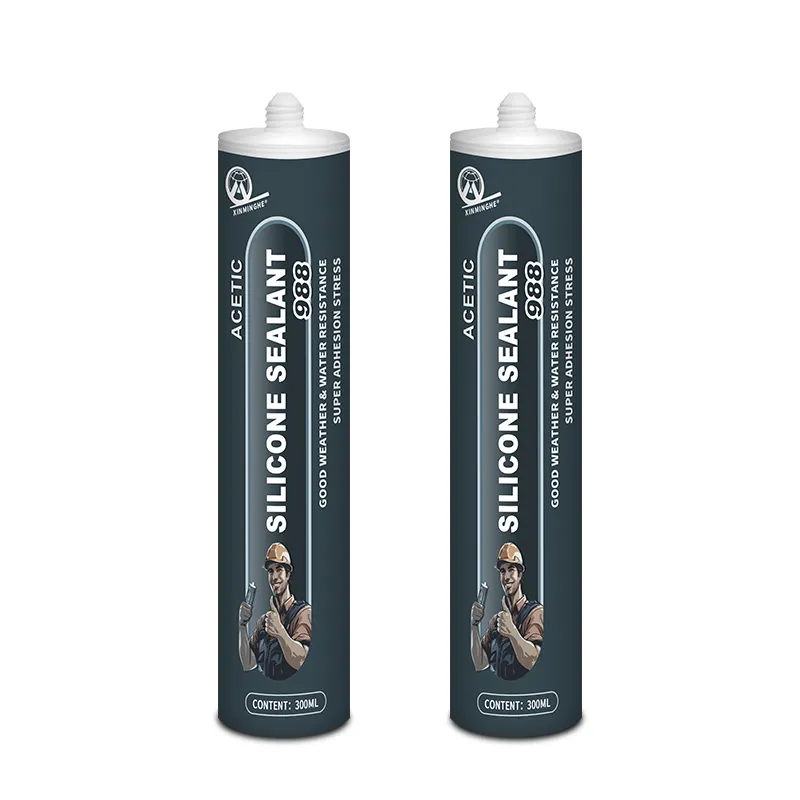 Mh988 acetic GP Sealant hồ cá thủy tinh trong suốt dính nhanh chóng làm khô Acetoxy axit RTV rõ ràng không thấm nước Silicone sealant