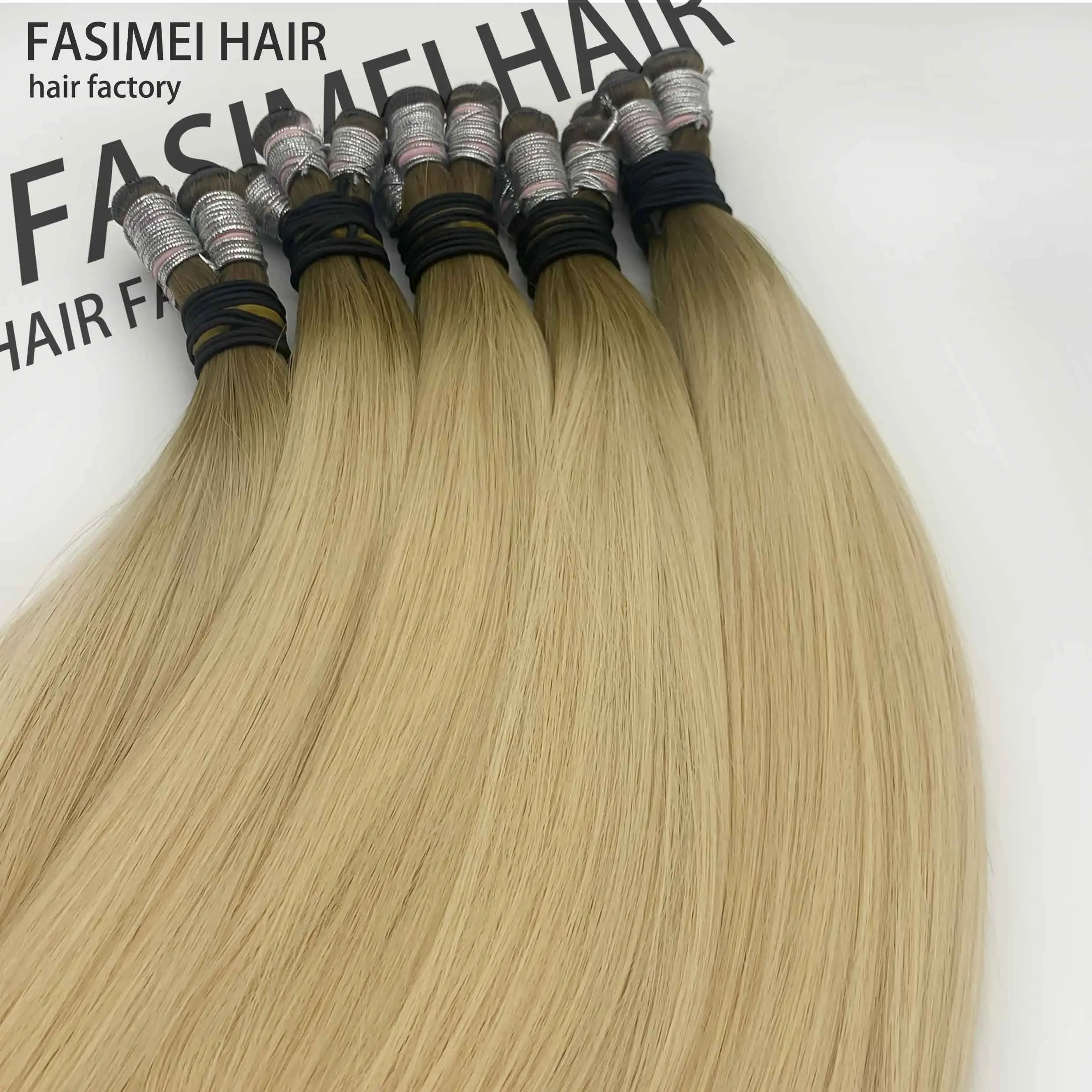 Wholesale Factory Russian Invisible New Hand Tied Weft Hair Extension Genius Weft Hair Distributors